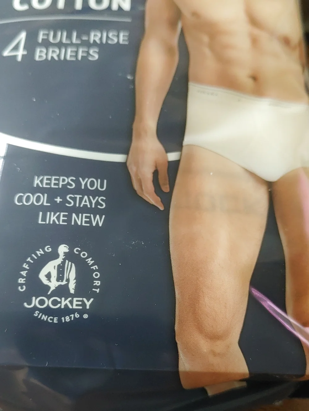 NWT Men's sz 38 Jockey Classics 4 Full Rise Briefs 100% Cotton